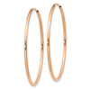 14k Rose Gold 1.2x34mm Polished Endless Tube Hoop Earrings