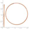 14k Rose Gold 1.2x46mm Polished Endless Tube Hoop Earrings
