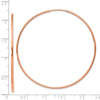 14k Rose Gold 1.2x54mm Polished Endless Tube Hoop Earrings