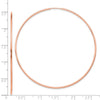 14k Rose Gold 1.2x69mm Polished Endless Hoop Earrings