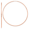 14k Rose Gold 1.2x69mm Polished Endless Hoop Earrings