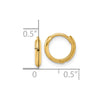 14k Polished Hinged Hoop Earrings