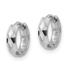 Gold Diamond-cut Hoop Earrings