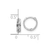 Gold Diamond-cut Hoop Earrings
