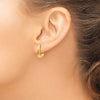 Gold Graduating J-hoop Post Earrings