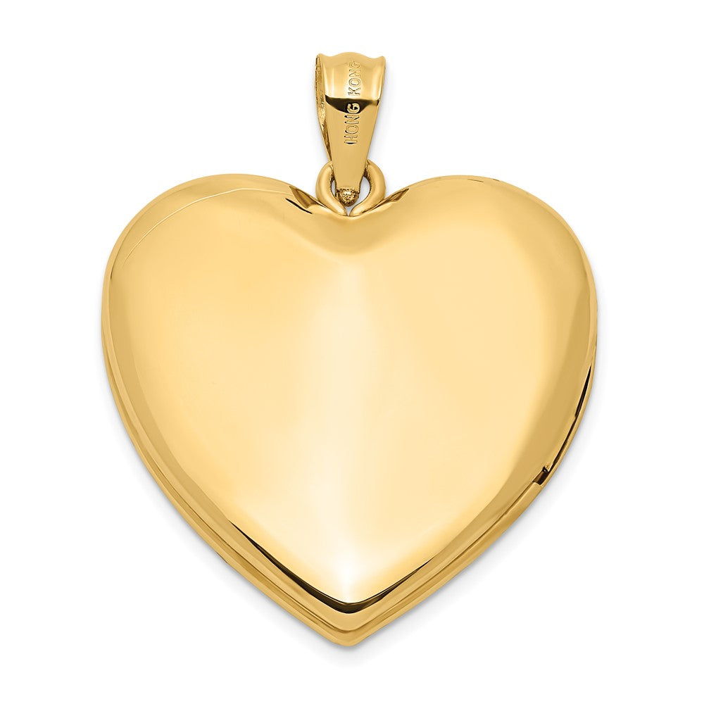 14k Diamond Star Ash Holder 24mm Heart Locket