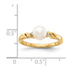 Gold Diamond and Pearl Ring