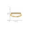 14k Diamond Bar Ring