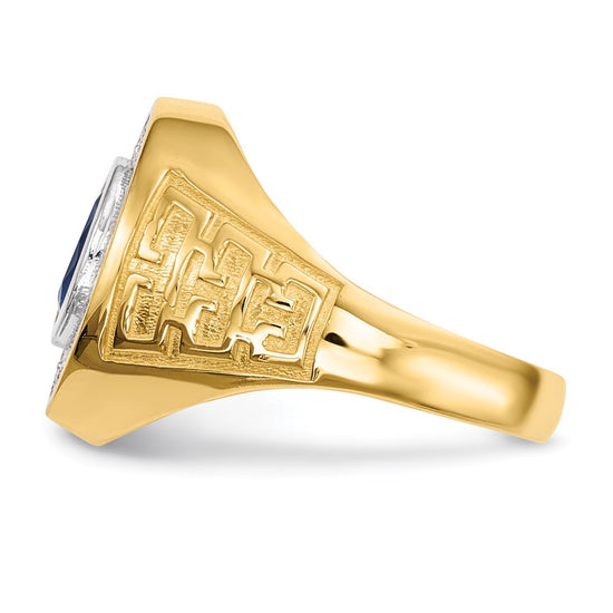 Gold Mens CZ Rings