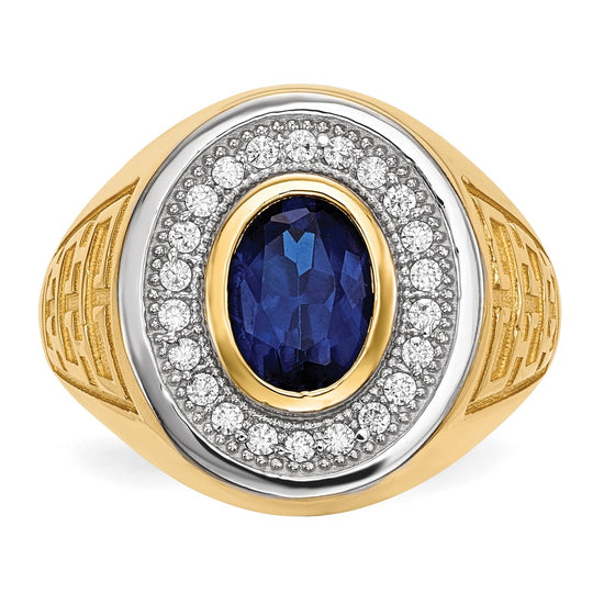 Gold Mens CZ Rings