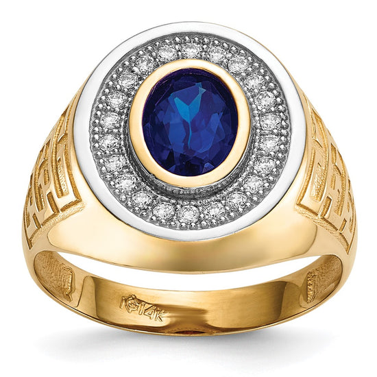 Gold Mens CZ Rings