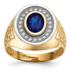 Gold Mens CZ Rings