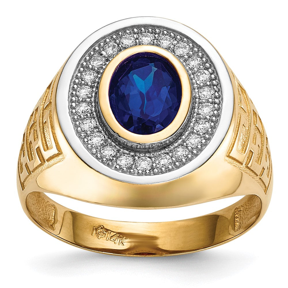 Gold Mens CZ Rings