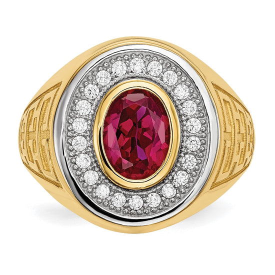 Gold Mens CZ Rings