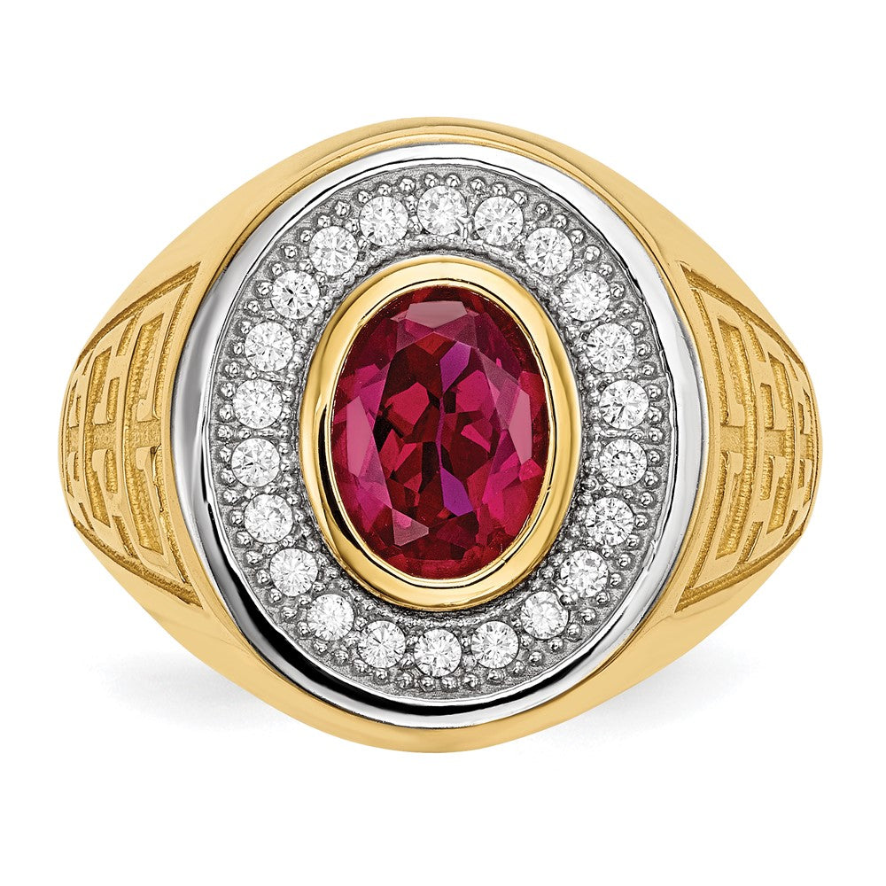 Gold Mens CZ Rings