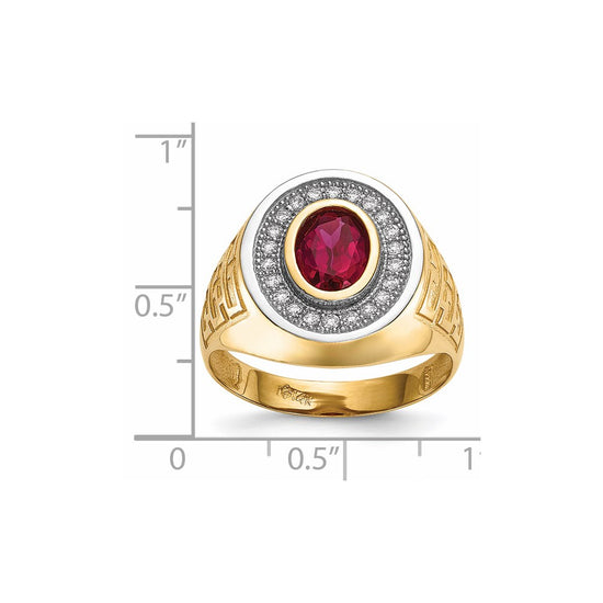 Gold Mens CZ Rings
