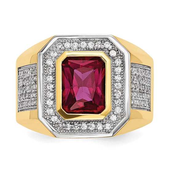 Gold Mens CZ Rings
