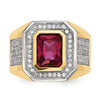 Gold Mens CZ Rings