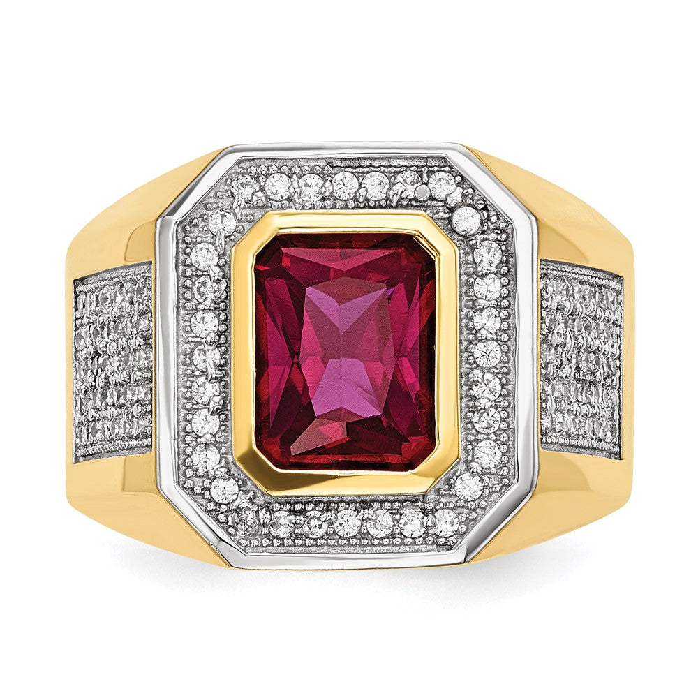 Gold Mens CZ Rings