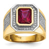 Gold Mens CZ Rings
