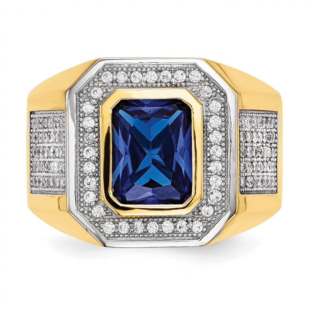 Gold Mens CZ Rings