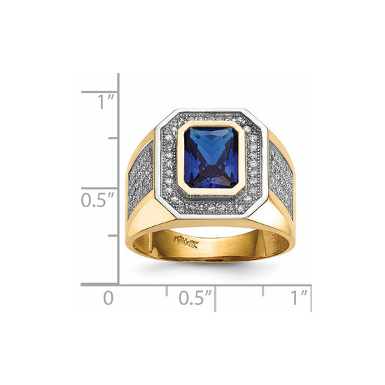 Gold Mens CZ Rings