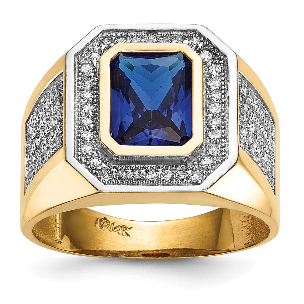 Gold Mens CZ Rings