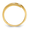14K Polished CZ Fashion Ring