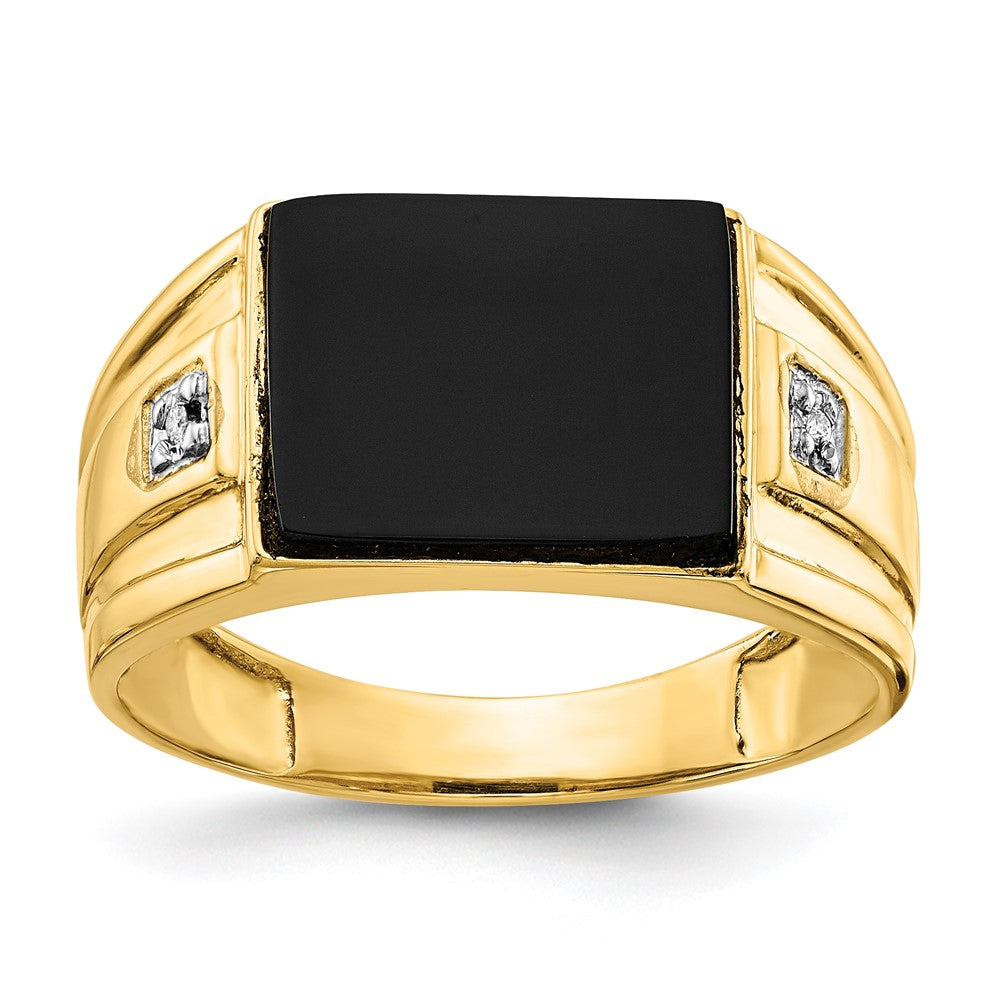 Men's Onyx & Diamond Rings