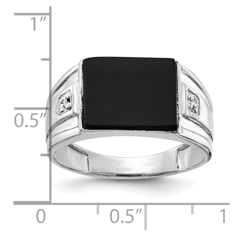 Men's Onyx & Diamond Rings