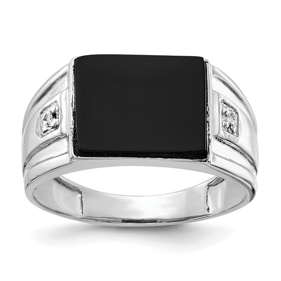 Men's Onyx & Diamond Rings