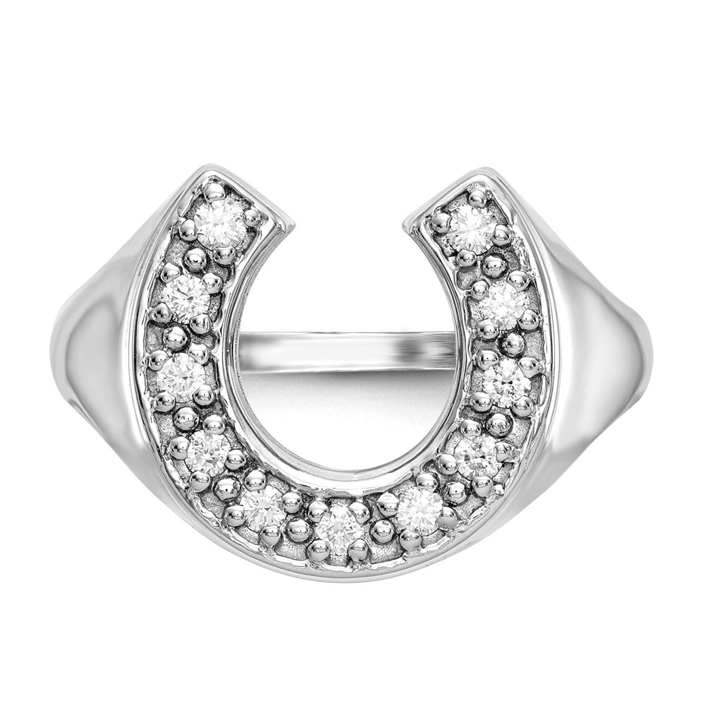 Diamond Men's Horseshoe Rings
