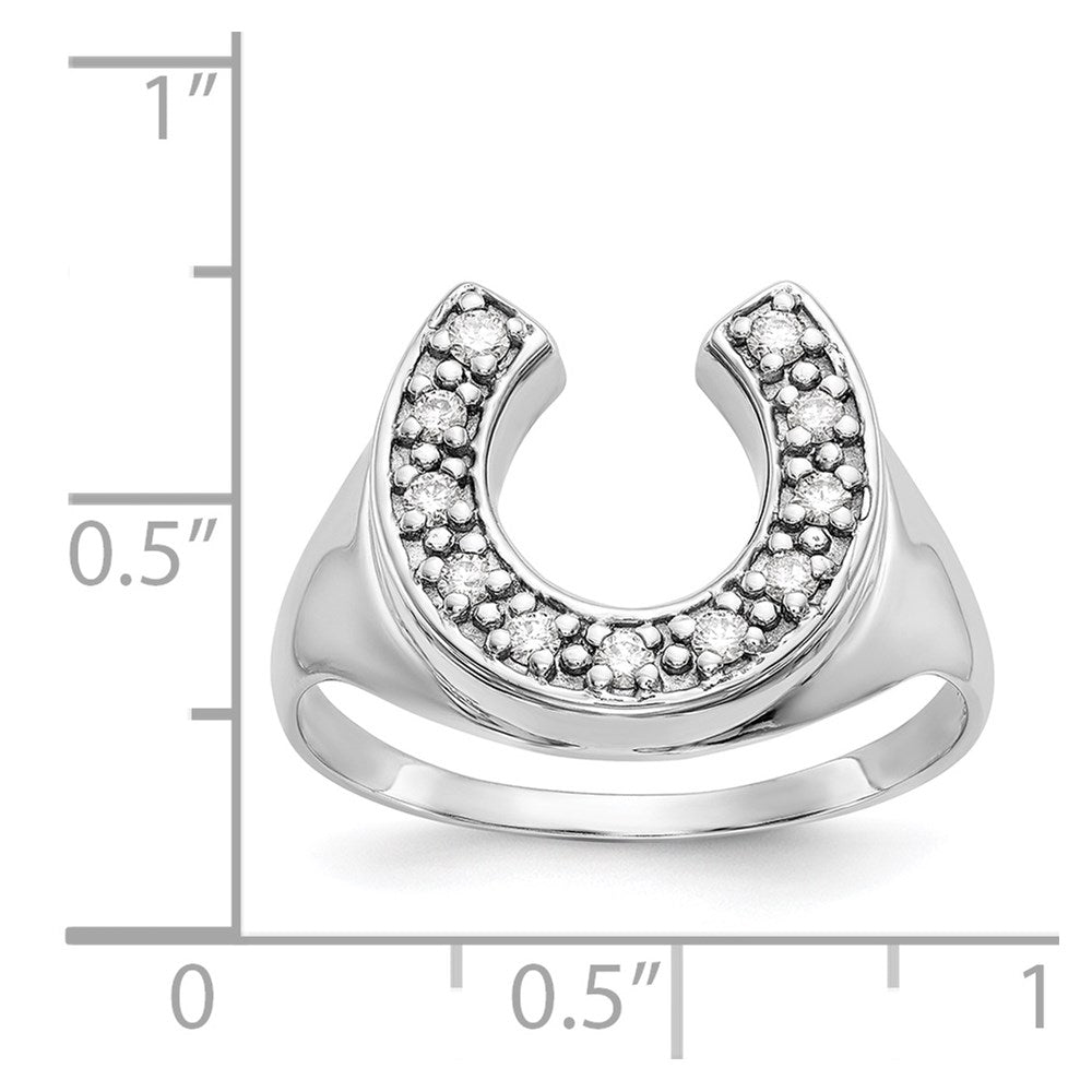 Diamond Men's Horseshoe Rings