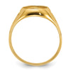 14k Men's Polished and Textured Masonic Ring Mounting