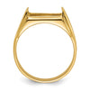 14k Men's Polished and Textured Masonic Ring Mounting