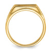 14k Men's Polished and Textured Masonic Ring Mounting