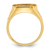 14k Men's Polished and Textured Masonic Ring Mounting