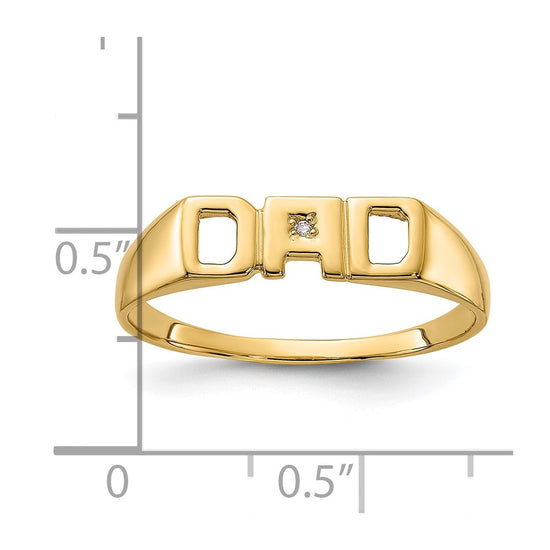 Men's Diamond 'DAD' Rings