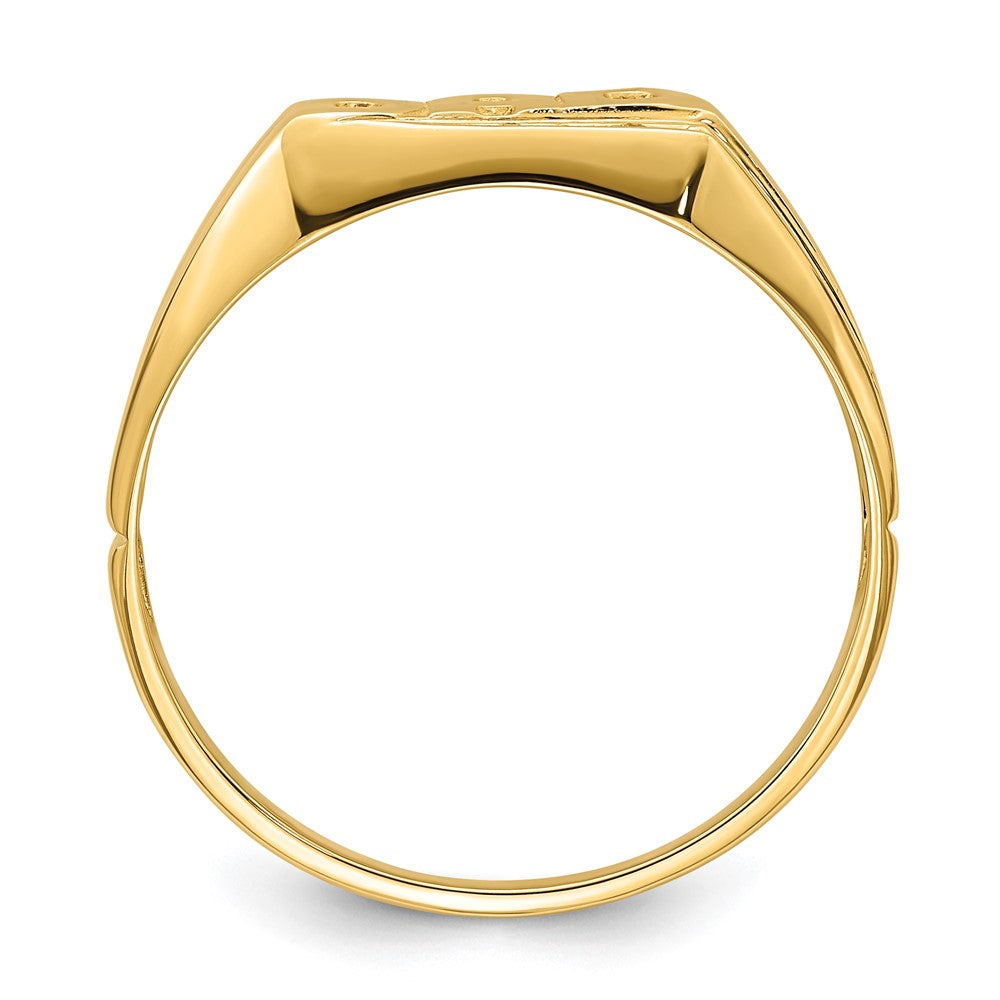 14k A Diamond Mens DAD Ring