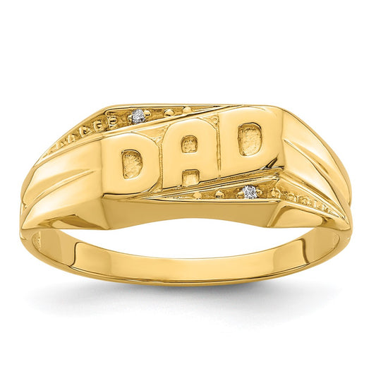 Men's Diamond 'DAD' Rings