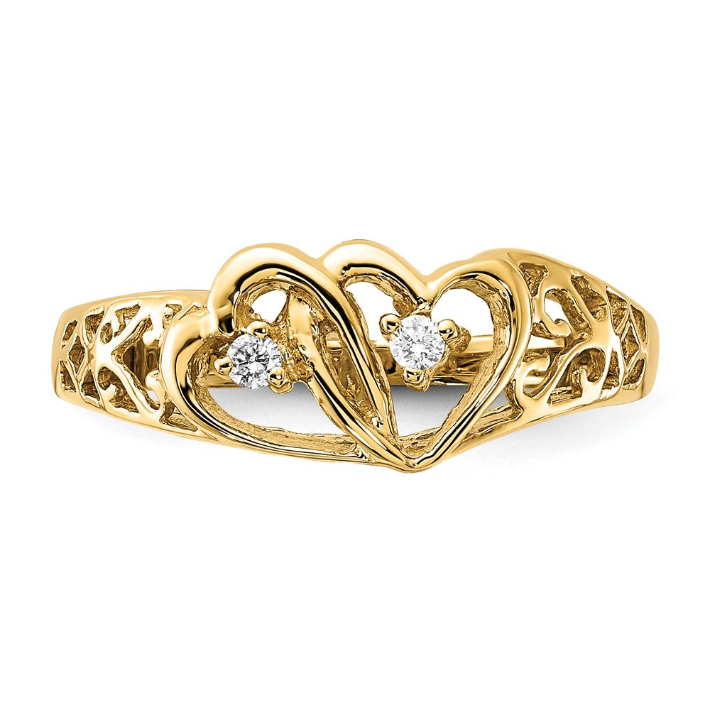 Diamond Heart Rings
