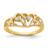 Diamond Heart Rings