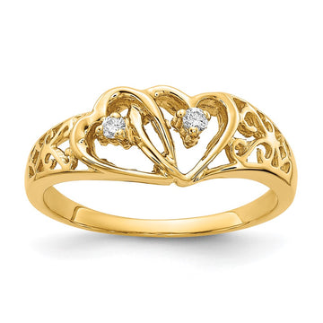 Diamond Heart Rings