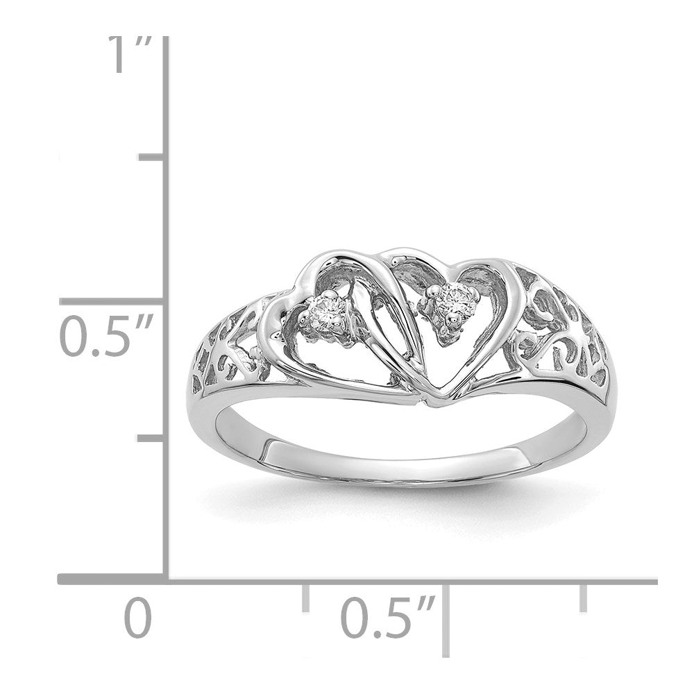 Diamond Heart Rings