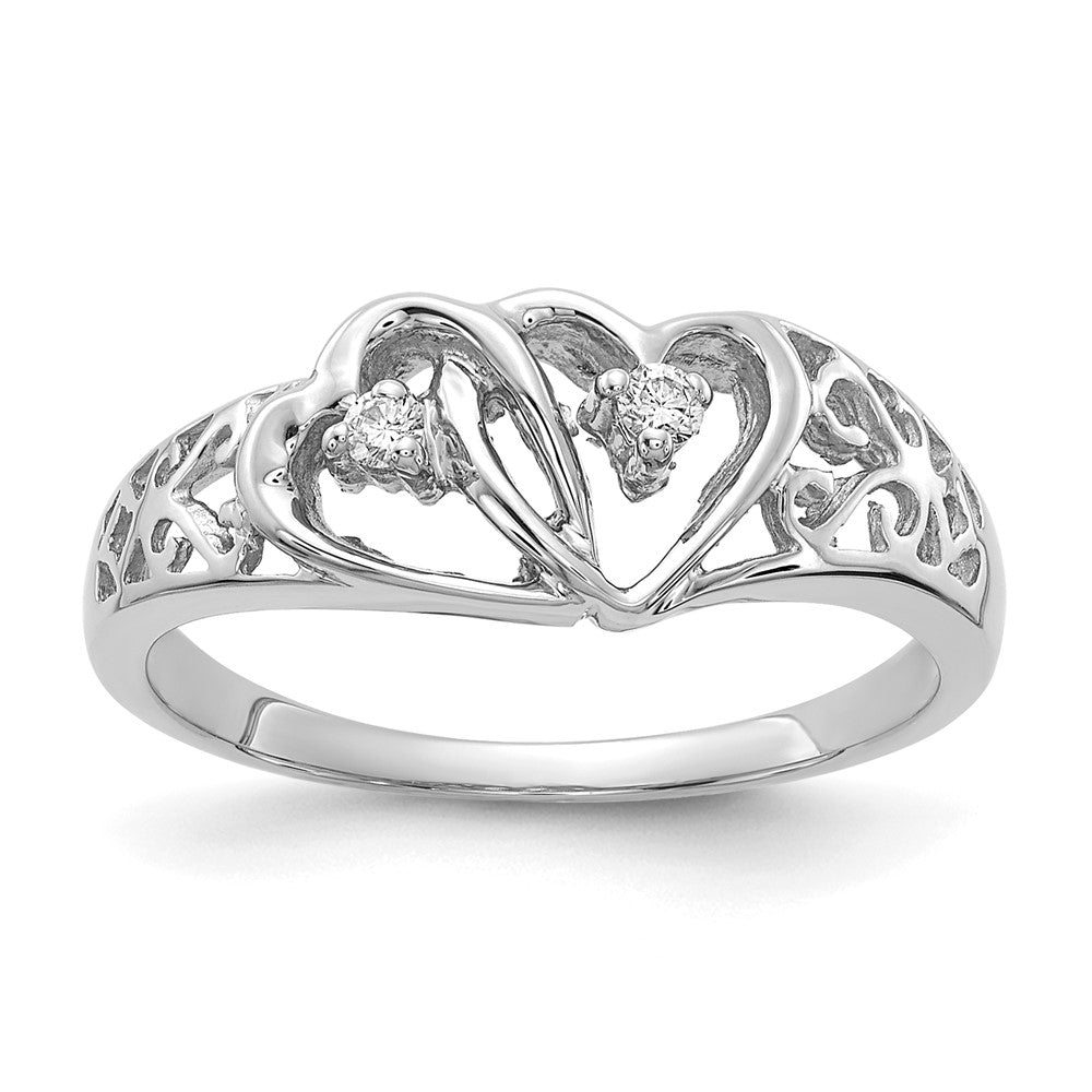 Diamond Heart Rings