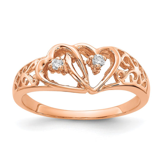 Diamond Heart Rings