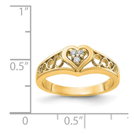 Diamond Heart Rings