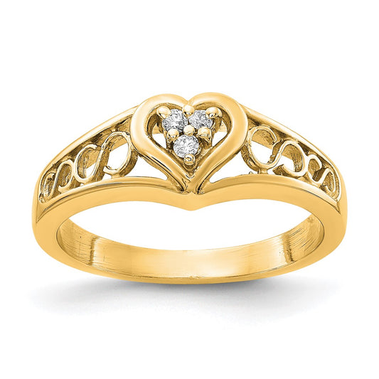 Diamond Heart Rings