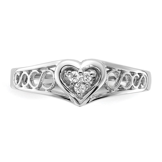 Diamond Heart Rings