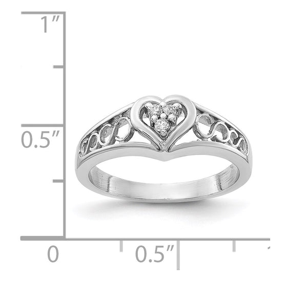 Diamond Heart Rings